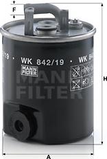 Mann-Filter WK842/19 - Yanacaq filtri furqanavto.az