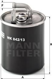 Mann-Filter WK 842/13 - Yanacaq filtri furqanavto.az