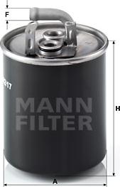 Mann-Filter WK 842/17 - Yanacaq filtri furqanavto.az