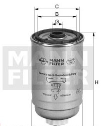 Mann-Filter WK 842/2 (10) - Yanacaq filtri furqanavto.az