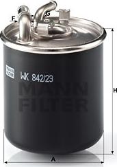 Mann-Filter WK842/23X - Yanacaq filtri furqanavto.az