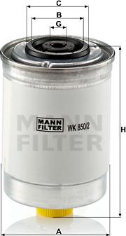 Mann-Filter WK 850/2 - Yanacaq filtri furqanavto.az