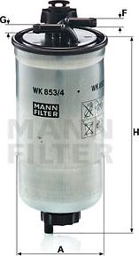 Mann-Filter WK 853/4 z - Yanacaq filtri furqanavto.az