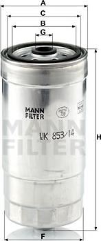 Mann-Filter WK 853/14 - Yanacaq filtri furqanavto.az