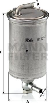 Mann-Filter WK 853/17 - Yanacaq filtri furqanavto.az