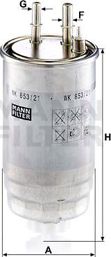 Mann-Filter WK 853/21 - Yanacaq filtri furqanavto.az