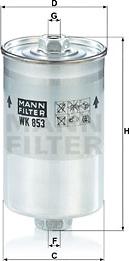 Mann-Filter WK 853 - Yanacaq filtri furqanavto.az