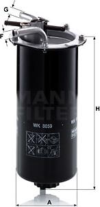 Mann-Filter WK 8059 - Yanacaq filtri furqanavto.az