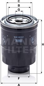 Mann-Filter WK 8052 z - Yanacaq filtri furqanavto.az