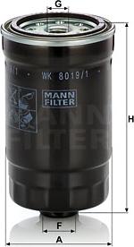 Mann-Filter WK 8019/1 - Yanacaq filtri furqanavto.az
