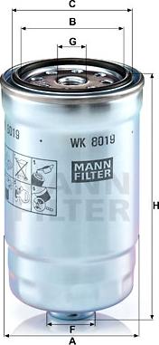 Mann-Filter WK 8019 - Yanacaq filtri furqanavto.az