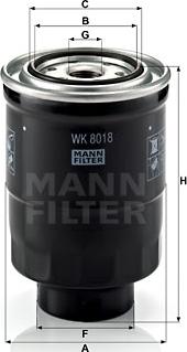 Mann-Filter WK 8018 x - Yanacaq filtri furqanavto.az