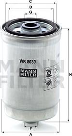 Mann-Filter WK 8030 - Yanacaq filtri furqanavto.az