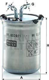 Mann-Filter WK 8029/1 - Yanacaq filtri furqanavto.az