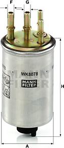 Mann-Filter WK 8078 - Yanacaq filtri furqanavto.az