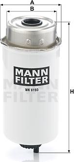 Mann-Filter WK 8193 - Yanacaq filtri www.furqanavto.az