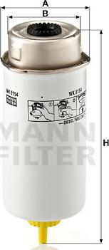 Mann-Filter WK8154 - Yanacaq filtri furqanavto.az
