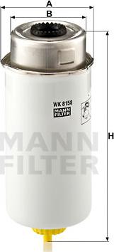 Mann-Filter WK 8158 - Yanacaq filtri furqanavto.az