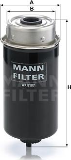 Mann-Filter WK 8187 - Yanacaq filtri furqanavto.az