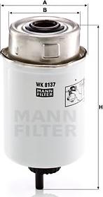 Mann-Filter WK8137 - Yanacaq filtri furqanavto.az