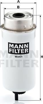 Mann-Filter WK 8171 - Yanacaq filtri furqanavto.az