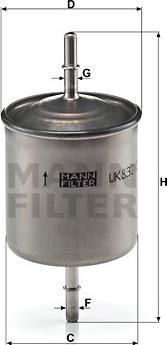Mann-Filter WK 832/2 - Yanacaq filtri furqanavto.az