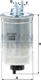 Mann-Filter WK 829/2 - Yanacaq filtri furqanavto.az