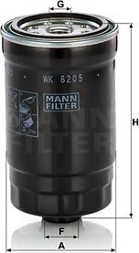 Mann-Filter WK 820/5 - Yanacaq filtri furqanavto.az