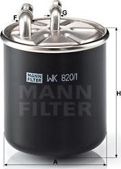 Mann-Filter WK 820/1 - Yanacaq filtri furqanavto.az