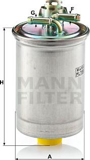 Mann-Filter WK 823 - Yanacaq filtri furqanavto.az
