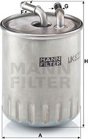 Mann-Filter WK 822/3 - Yanacaq filtri furqanavto.az