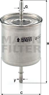 Mann-Filter WK 822/2 - Yanacaq filtri furqanavto.az