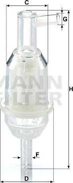 Mann-Filter WK 31/5 - Yanacaq filtri furqanavto.az