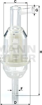 Mann-Filter WK 31/11 (10) - Yanacaq filtri furqanavto.az