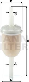Mann-Filter WK 31/2 (10) - Yanacaq filtri furqanavto.az