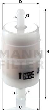 Mann-Filter WK 32/6 - Yanacaq filtri furqanavto.az