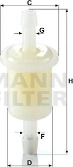 Mann-Filter WK 21 (10) - Yanacaq filtri furqanavto.az