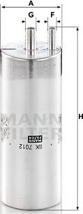 Mann-Filter WK 7012 - Yanacaq filtri furqanavto.az
