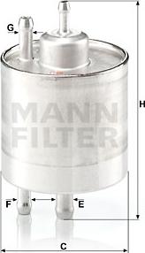 Mann-Filter WK711/1 - Yanacaq filtri furqanavto.az