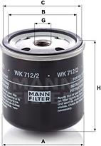 Mann-Filter WK 712/2 - Yanacaq filtri furqanavto.az