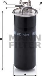 Mann-Filter WK 735/1 - Yanacaq filtri furqanavto.az