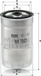 Mann-Filter WK 730/2 x - Yanacaq filtri www.furqanavto.az