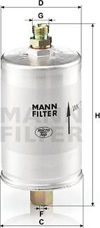 Mann-Filter WK 726 - Yanacaq filtri furqanavto.az
