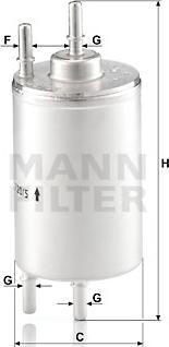 Mann-Filter WK720/5 - Yanacaq filtri furqanavto.az