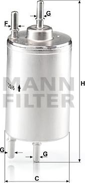 Mann-Filter WK720/6 - Yanacaq filtri furqanavto.az