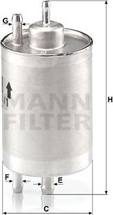 Mann-Filter WK 720/1 - Yanacaq filtri furqanavto.az