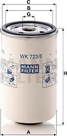 Mann-Filter WK 723/6 - Yanacaq filtri www.furqanavto.az