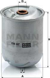 Mann-Filter ZR 902 x - Yağ filtri furqanavto.az