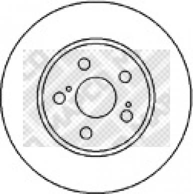 Mapco 45558 - Əyləc Diski furqanavto.az