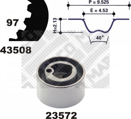 Mapco 23508 - Vaxt kəməri dəsti furqanavto.az